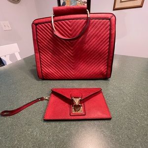 Kari Blue bag and wallet set